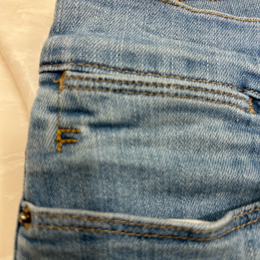Frame Denim London LA, Blue Gradient Flare Jeans, Le High Straight, Sz 4 - Picture 10 of 15